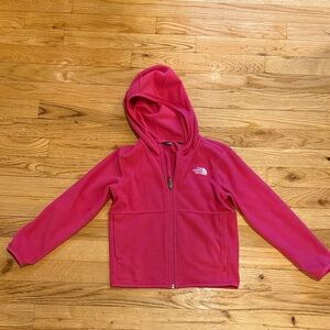 The North Face Kids Bright Pink Fleece Hoodie